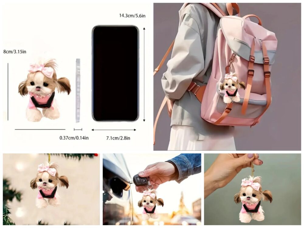 Adorno en acrílico de pero SHIH TZU - Imagen 1