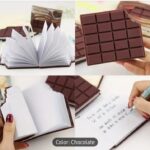 Mini block de notas con forma de chocolate mordido con aroma