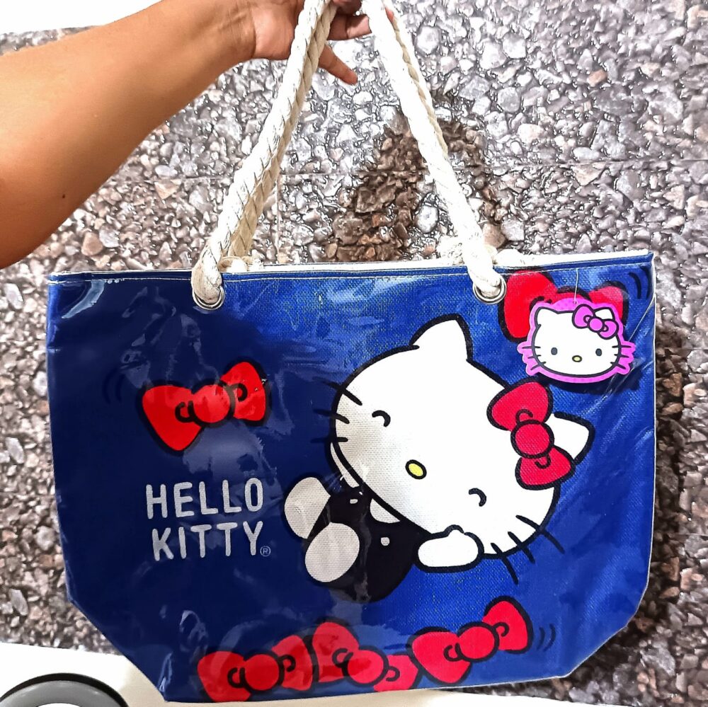 Bolso grande con cubierta de plástico Hello Kitty - Imagen 1