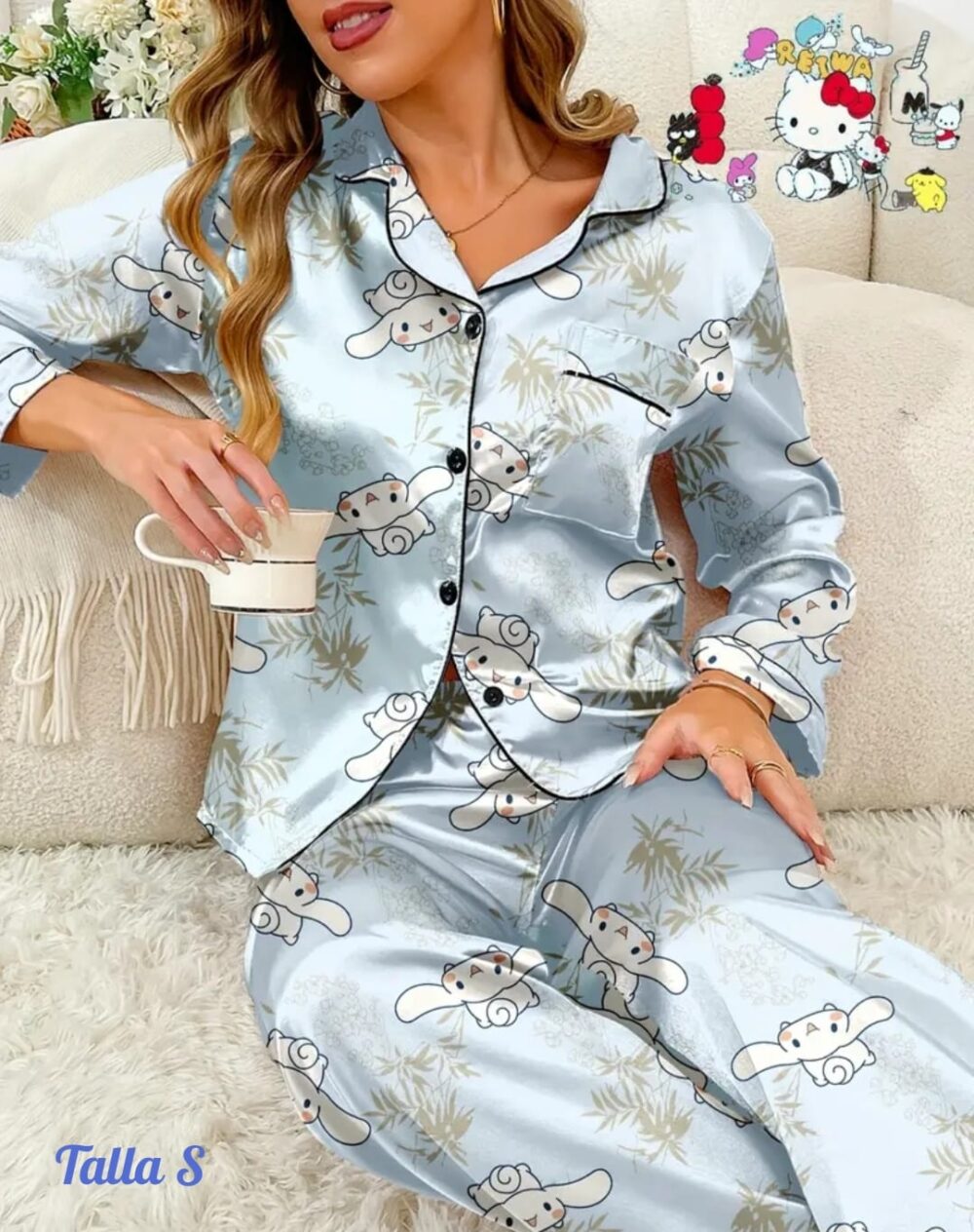 Conjunto pijama manga larga Cinnamorol - Imagen 1