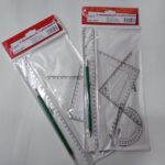 Juego geométrico #1 B-CAL 18-13 con regla de 30cm más Lápiz