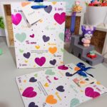 Funda de regalo con corazones 19 x 24 cms