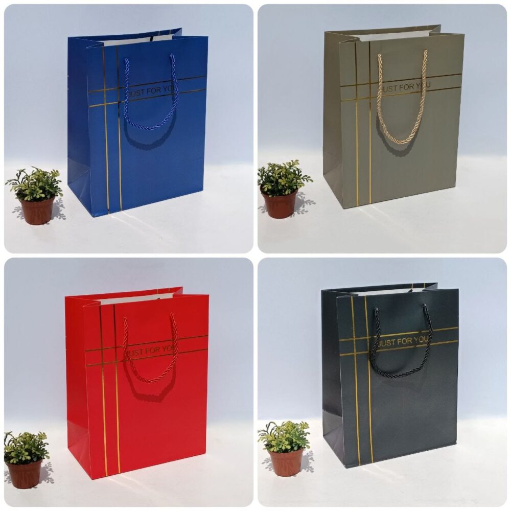 Funda pequeña regalo JUST FOR YOU 18x10x23 cm - Imagen 2