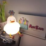 Mini lámpara patito de hule recargable