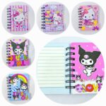 Mini libreta con separadores Hello Kitty y Kuromi