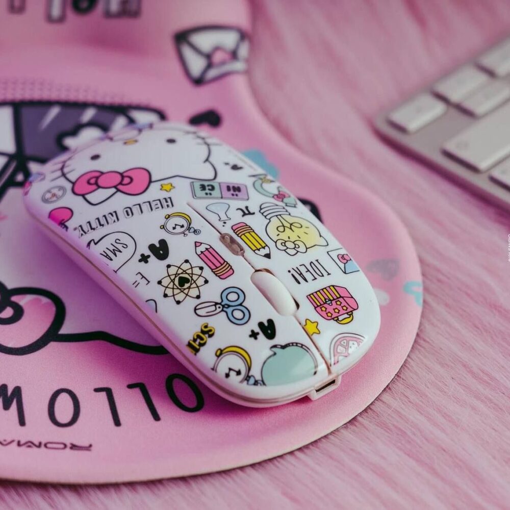 Mouse inalámbrico recargable Hello Kitty