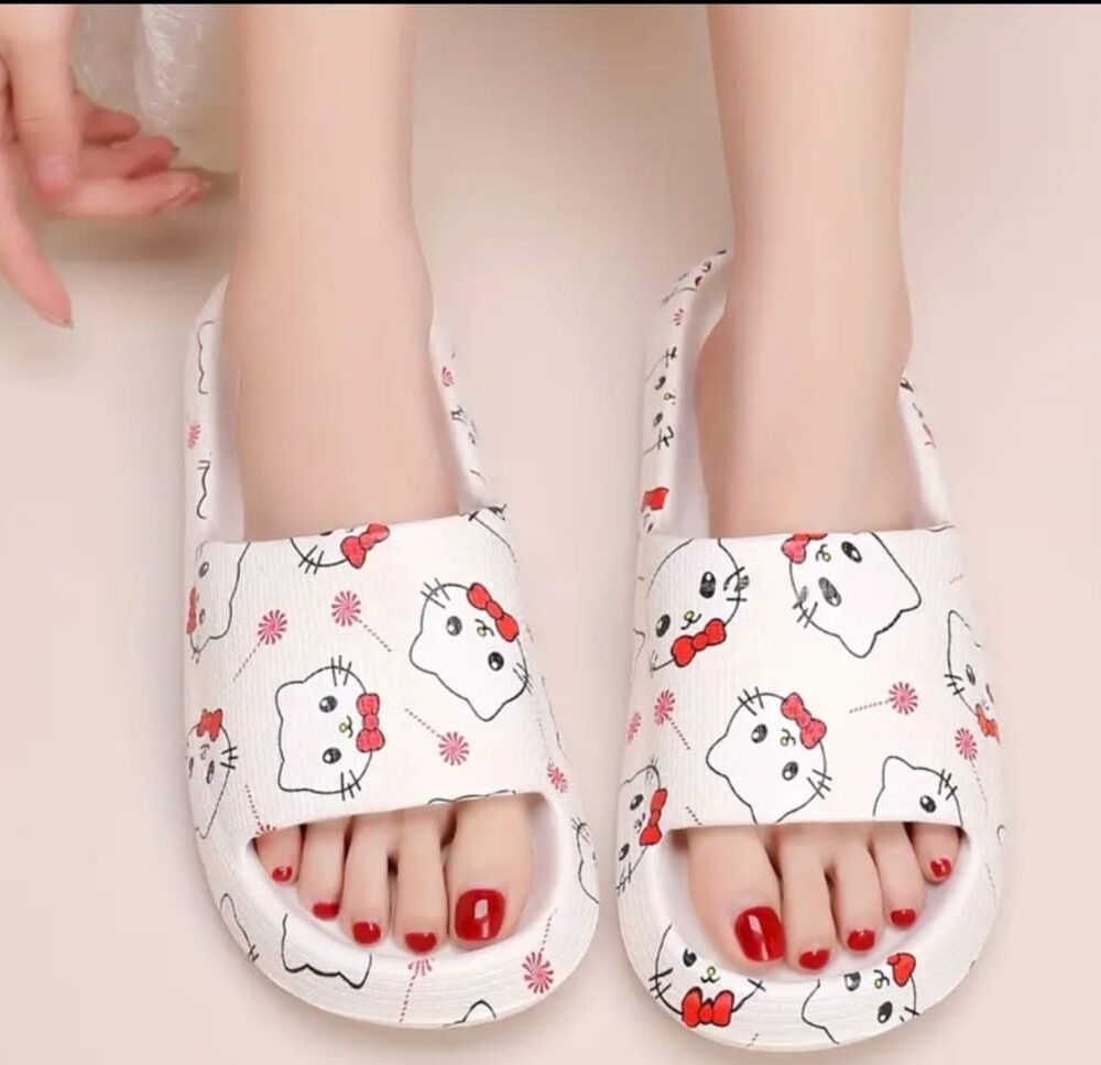 Pantuflas EVA antideslizantes caritas de gato