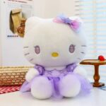 Peluche Hello Kitty y Melody con lazo - Imagen 2