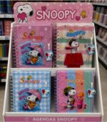 Cuaderno agenda con cierre varios personajes