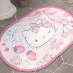 Alfombra Hello Kitty rosado