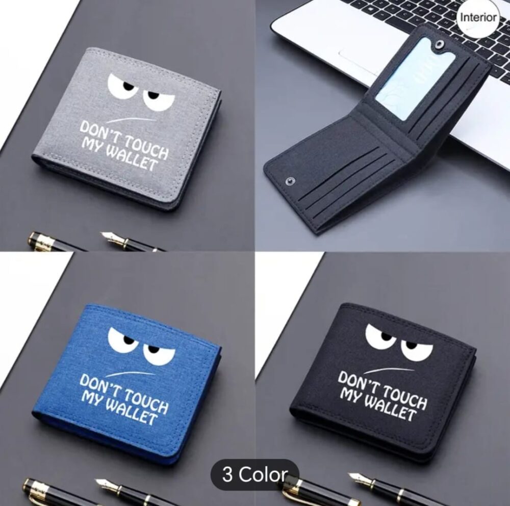 Billetera Bifold "No toques mi cartera" - Imagen 1