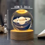 Mini bola de cristal SATURNO - Imagen 2