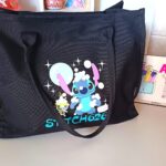 Bolso de lienzo Stitch grande