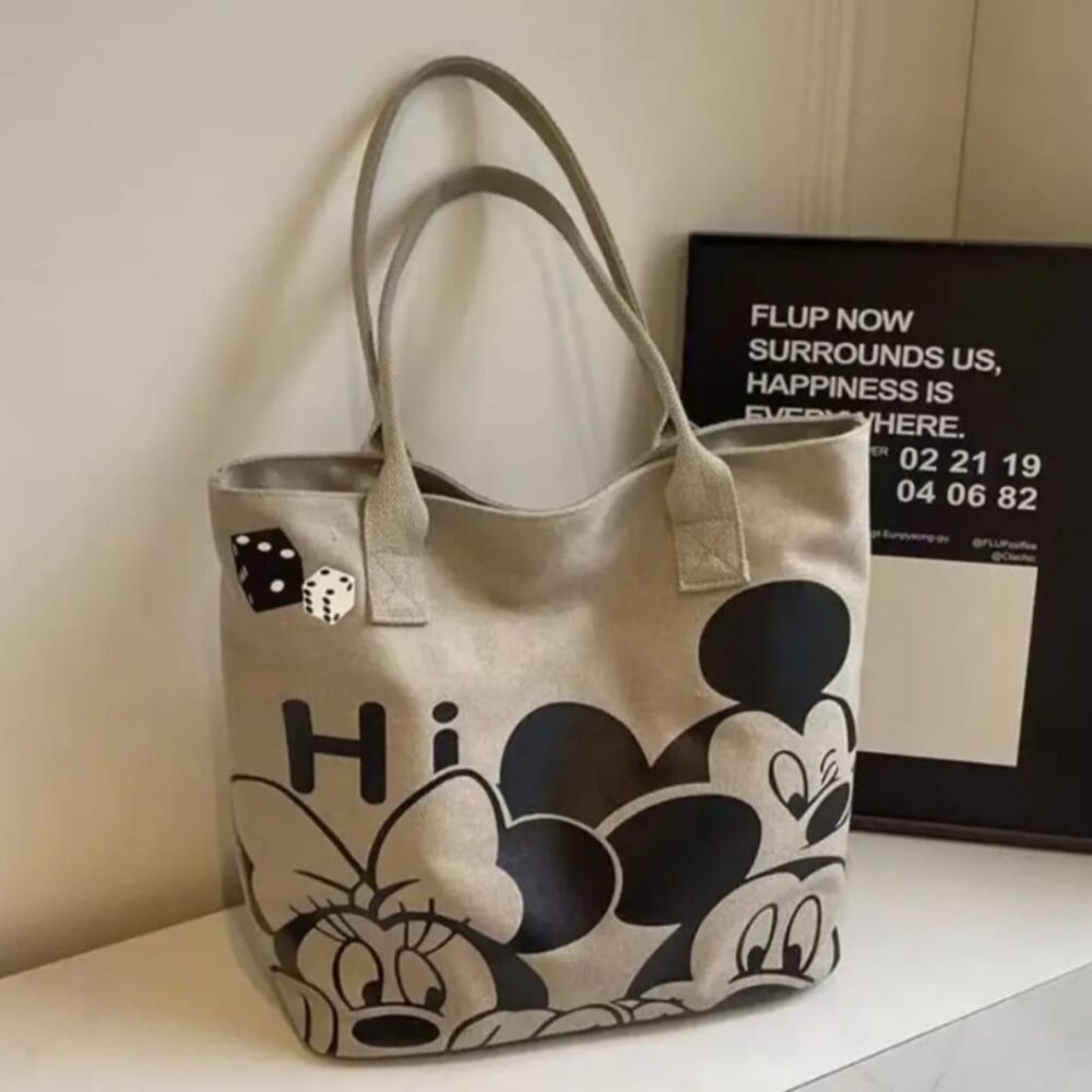 Bolso tote Mickey con cierre