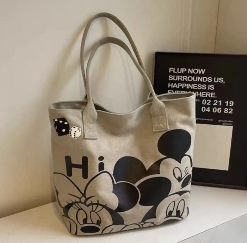 Bolso tote Mickey con cierre - Imagen 1