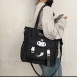Bolso tote negro Kuromi