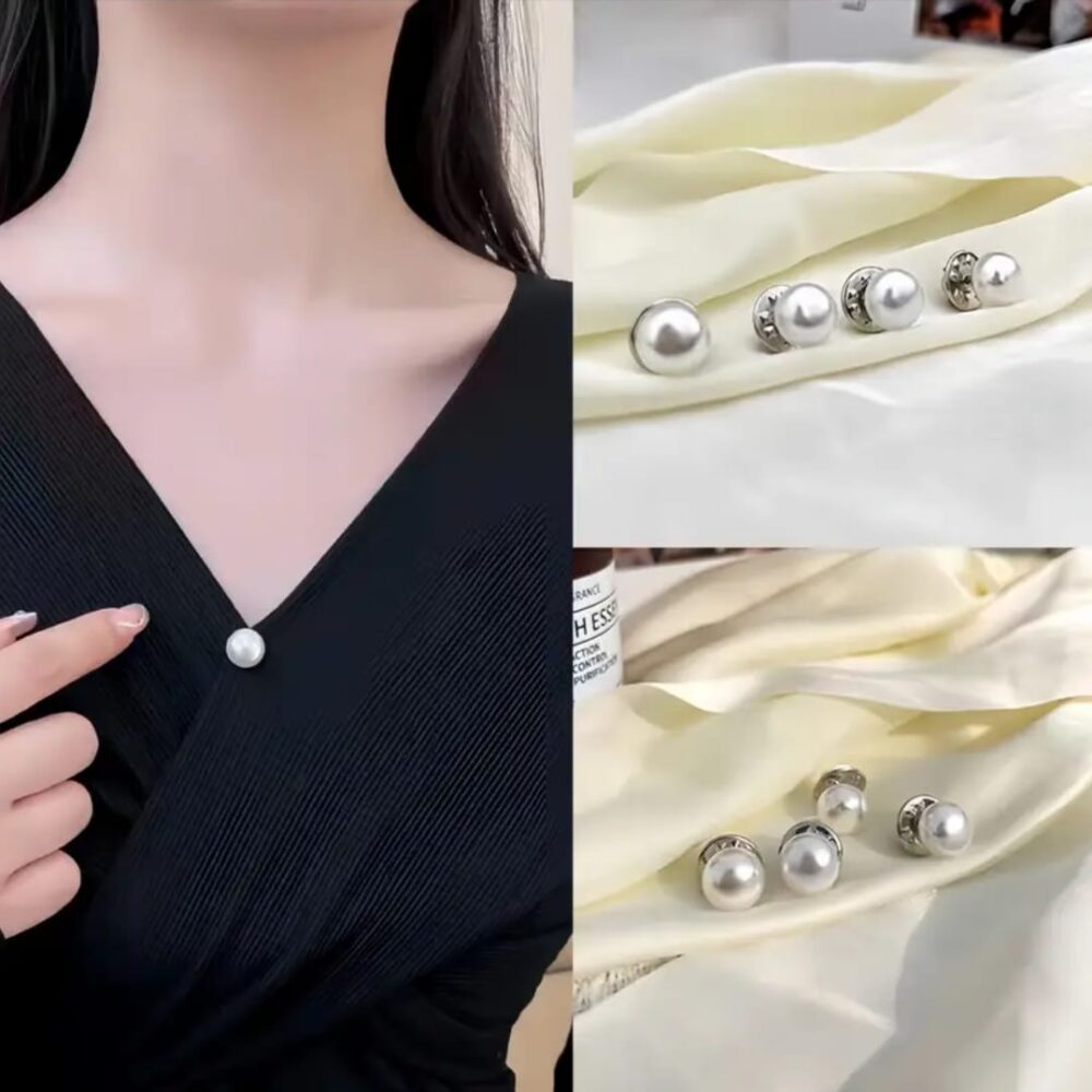 Botones de perla de imitación