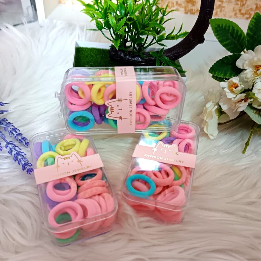 Cajita mini moños de colores