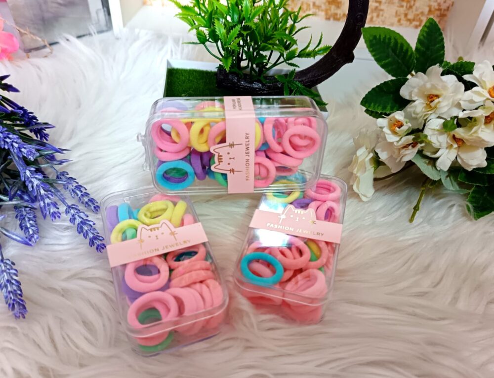 Cajita mini moños de colores - Imagen 1