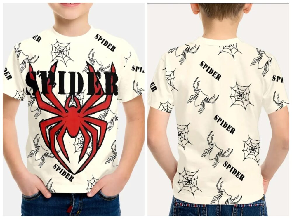 Camiseta manga corta Spiderman talla 11-12 - Imagen 1