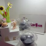 Cepillo de ducha para cabello más recipiente para shampoo