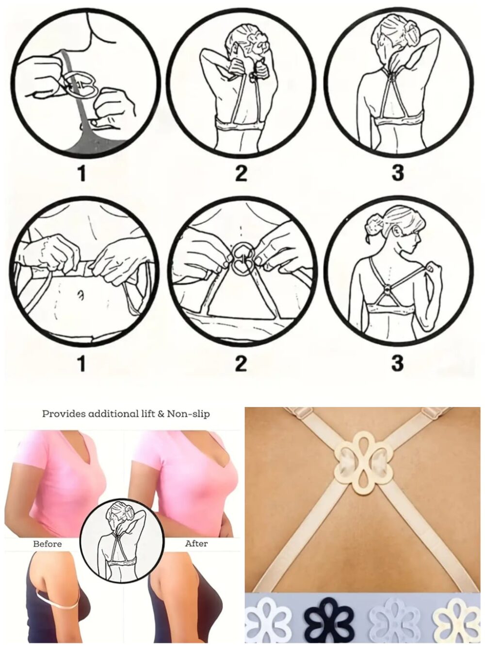 Clips para tirantes de brasier - Imagen 1
