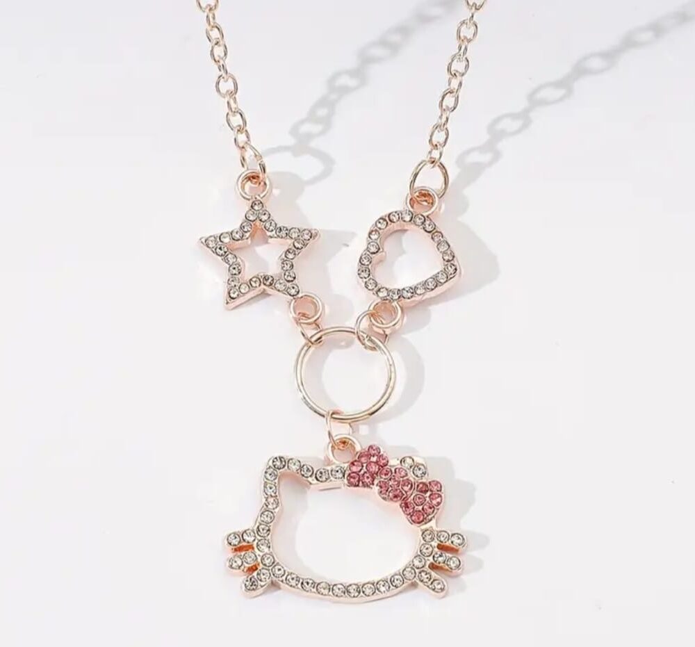 Collar con Dije Hello Kitty