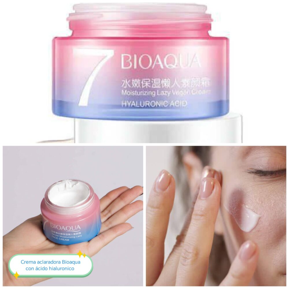 Crema aclaradora BIOAQUA con ácido hialurónico