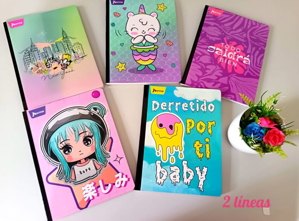 Cuaderno cosido 2 líneas NORMA - Imagen 1