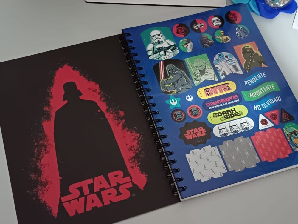 Cuaderno universitario pasta semidura de 2 líneas STAR WAR - Imagen 2