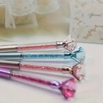 Bolígrafo de cristal, tinta azul