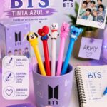 Esfero gel tinta azul  BTS
