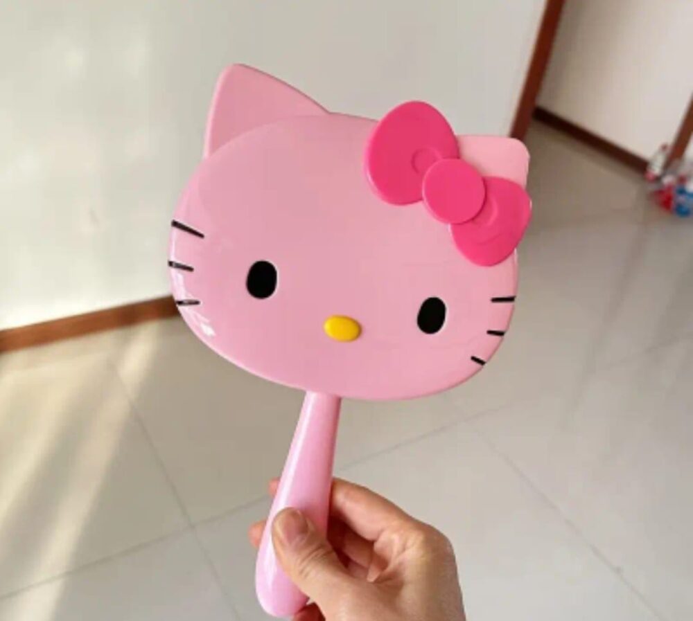 Espejo con mango Hello Kitty - Imagen 2