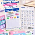 Etiquetas adhesivas rectangular