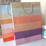 Funda para regalos grande estrellas c/líneas 30X12X41.5 cm