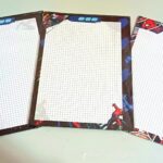 Hojas A4 de cuadros diseño spiderman