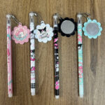 Esfero gel tinta azul con espejito colgante