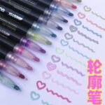 Set marcadores con brillo set x12