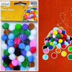 Motitas de algodón de colores