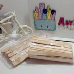 Palos de helado sin color por fundita