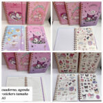 Cuaderno espiral Sanrio con stickers