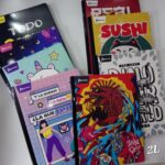 Cuaderno cosido de 100 hojas de 2 líneas