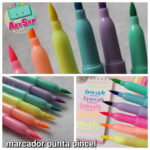 Set 6 marcadores resaltadores punta pincel