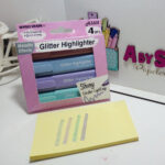 Set 4 resaltadores con brillo