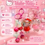 Llavero Hello Kitty perlas
