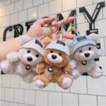 Llavero peluche osito con gorra