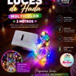 Luces de hadas multicolor de 2 mts