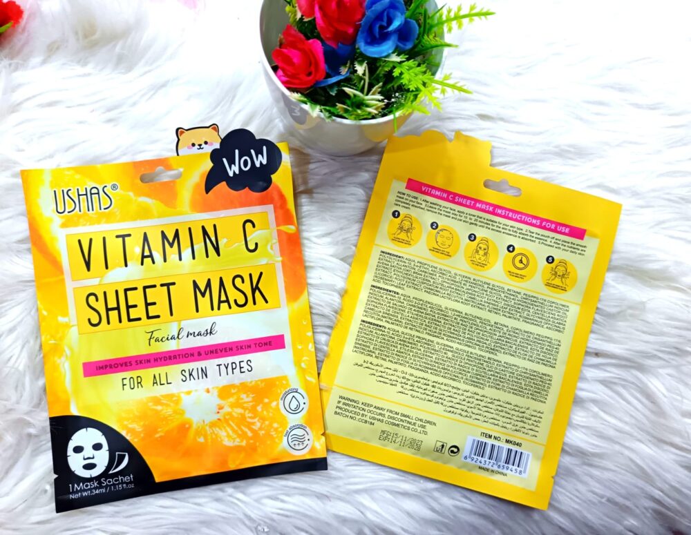 Mascarilla USHAS  Vitamina C - Imagen 1