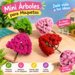 Mini árbol de colores para maqueta