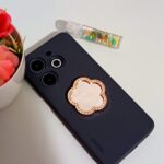 Mini espejo adhesivo flor